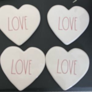 Rae Dunn Valentines Day Coasters